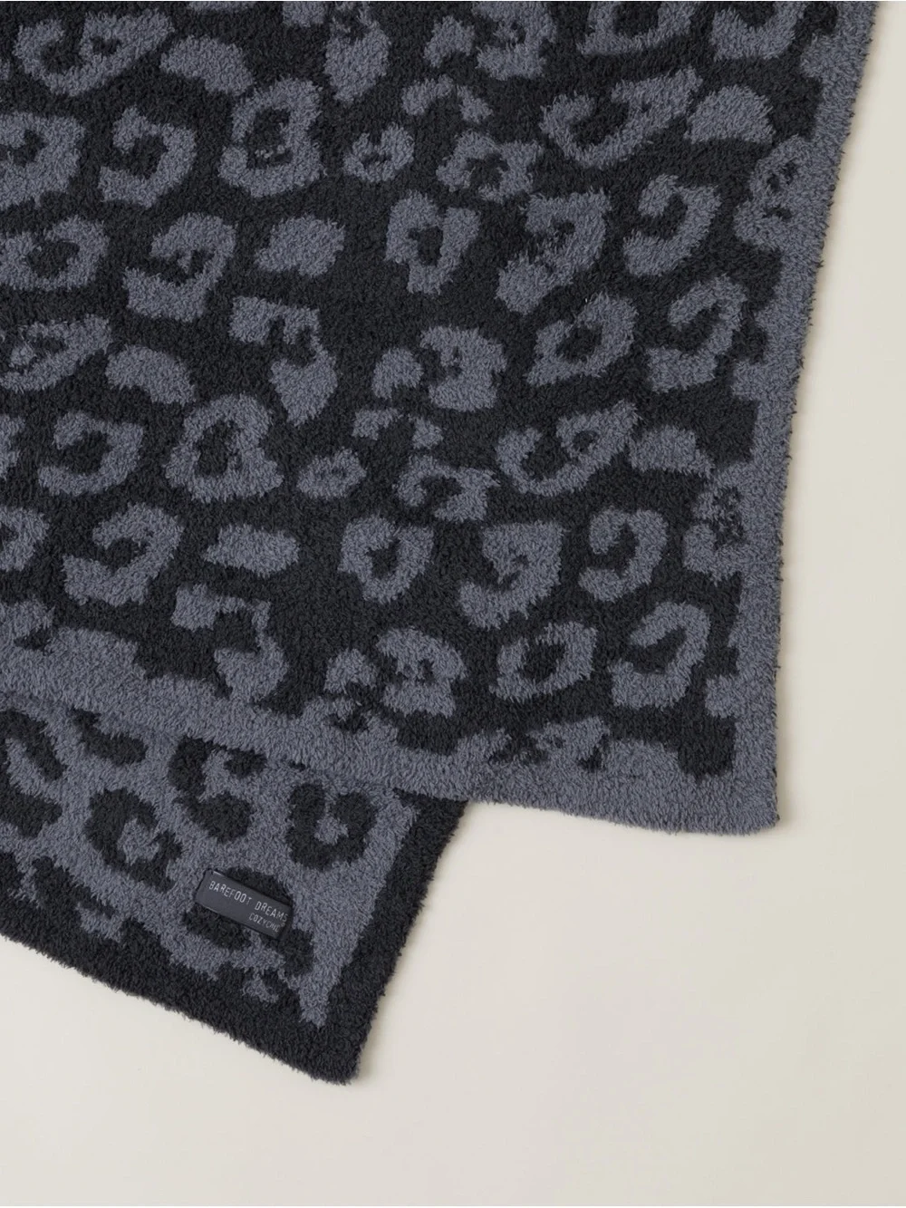Barefoot Dreams Graphite / Carbon Leopard Throw Blanket